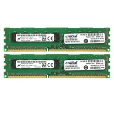 Crucial DDR3L 16GB (2x 8GB) 1600MHz Desktop Memory ECC UDIMM Use for Server