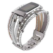 Leather Bands Compatible with Fitbit Charge 6 Bands/Charge 5 Bands for Women ...