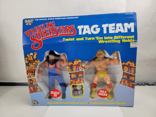Vintage 1985 WWF LJN Tag Team Hulk Hogan & Hil...