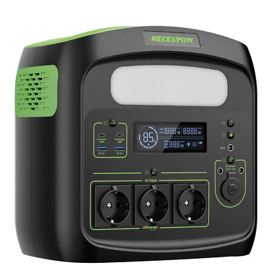 NEEDPOW Necespow Solar Generator 700W 576Wh Power Station LiFePo4 Battery 3AC 220V