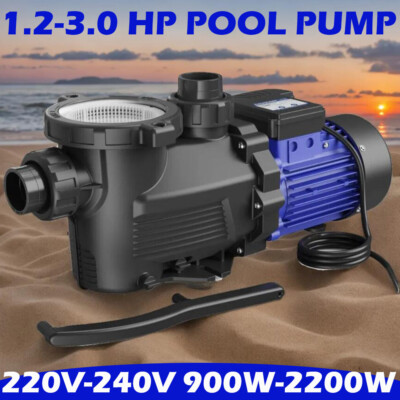 3HP For Hayward Swimming Pool Pump Motor 2200w In/Above Ground Strainer w/UL