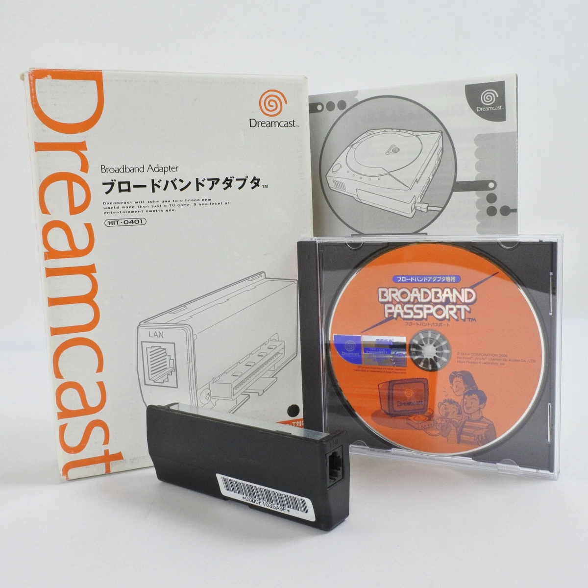 Dreamcast Broadband Adapter Black Version Boxed HIT- 0401 FREE 