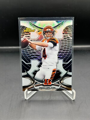 2015 Topps Finest Football Andy Dalton Black Refractor #42 Panthers