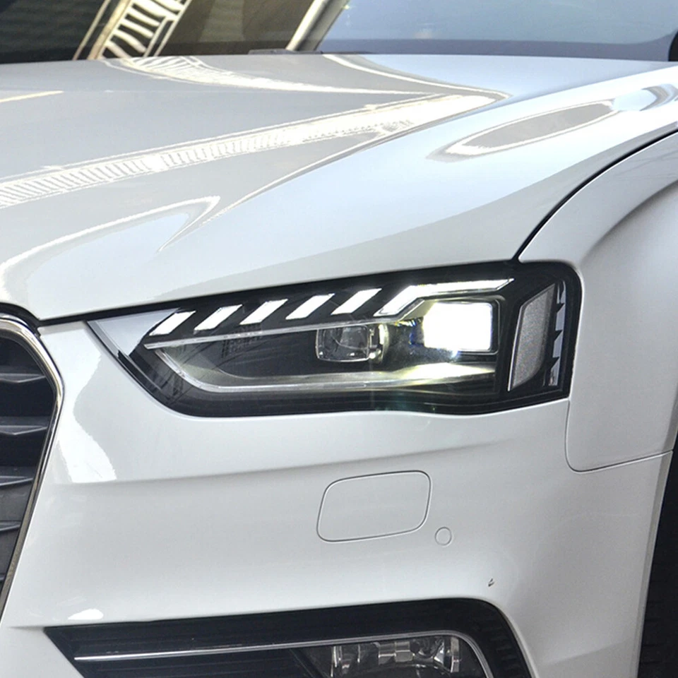 Faros LED para Audi A4 2013-2016 DRL 4 lentes conjunto de señal de giro secuencial Foto 4 de 4