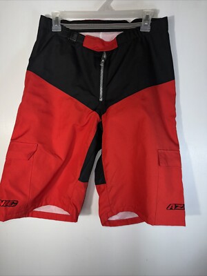 Vtg Azonic Version 001 Motocross Shorts Waist 32  Great Condition Red
