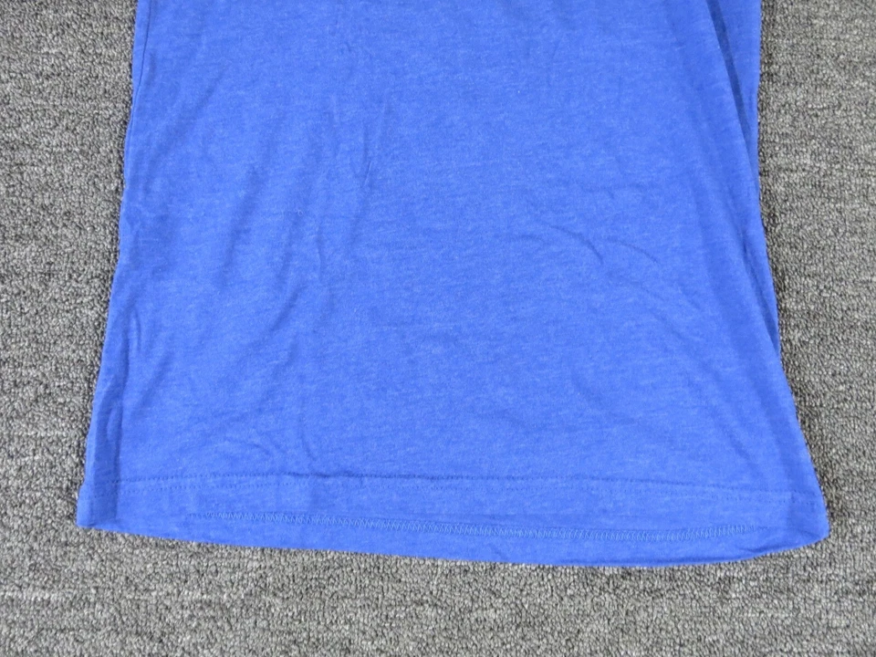 Защитить стаю рубашка женщин маленький синий короткий рукав ворота пуловер - Изображение 4 из 4