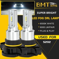 For Jeep Grand Cherokee 2011-2013 2pc White 6000k 5202 H16 Led Fog Light Bulbs