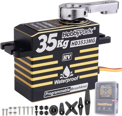 Waterproof High Torque RC Servo 35Kg Brushless Motor Metal Gear Digital Servo St