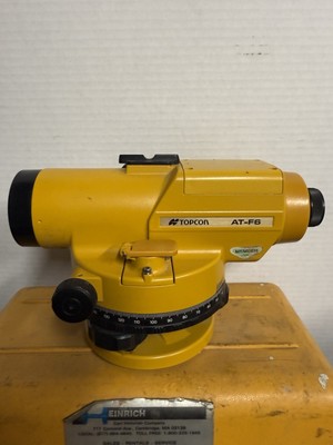 Topcon At-f6 Auto Level Surveying Equipment With Case for