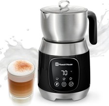 Image of Maestri House 600ml Milk Frother Variable Temp Foam Strength Black 550W
