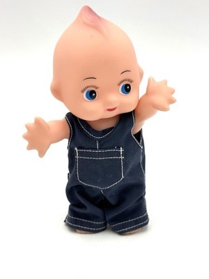 Sitzende Kewpie Soft Vinyl Puppe 3 Showa Retro Vintage New Old Stock # CT