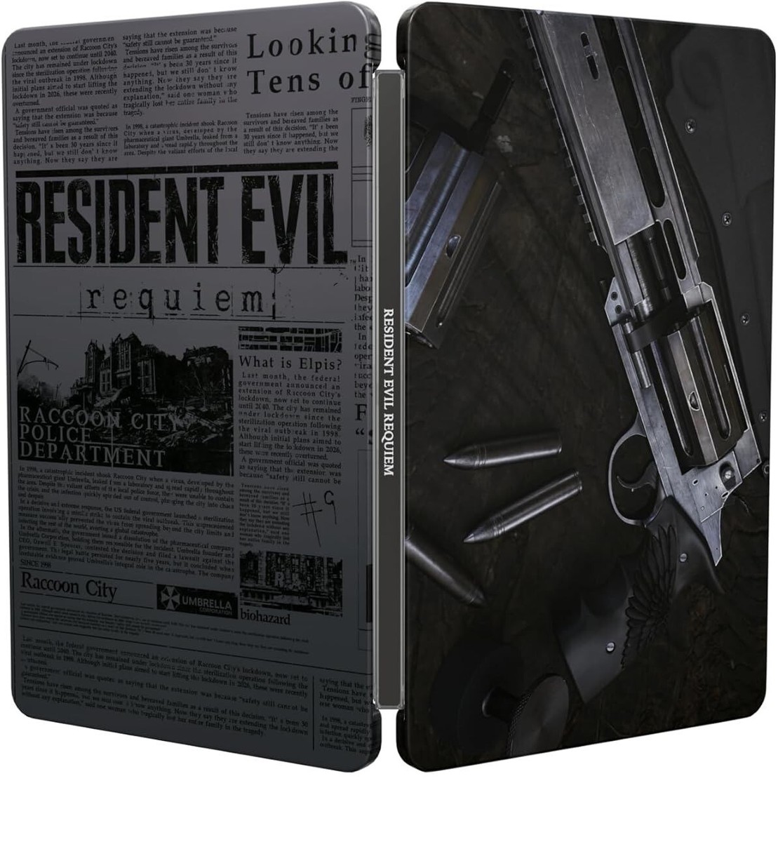 サイン入りスチールケース BIOHAZARD requiem（ケースのみ) official Resident Evil 9 Requiem Steelbook box case for ns Switch