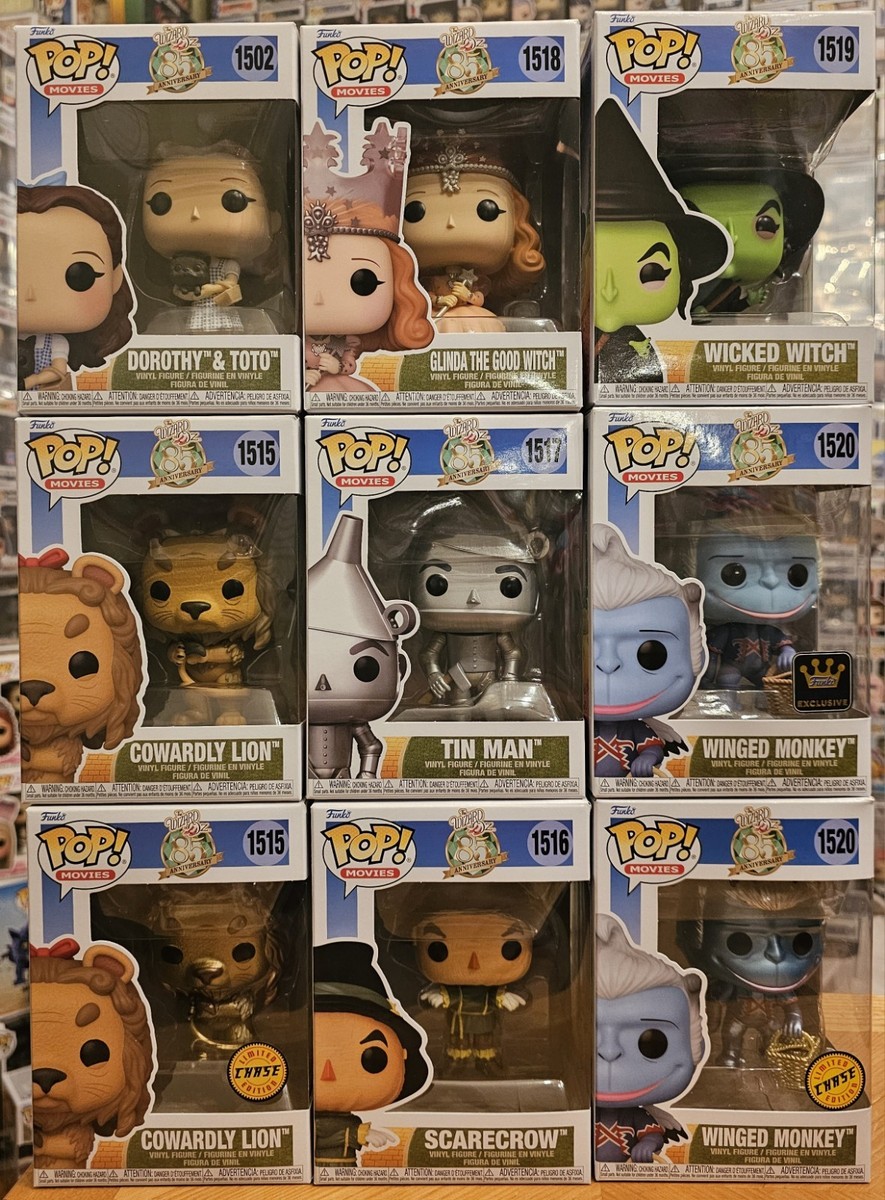 Funko Pop The Wizard Of OZ 85Th Anniversary Complete Bundle Of 10