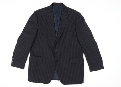 Gieves & Hawkes Herren Blazer blau gestreift 44 S