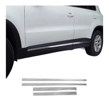 Garniture Baguette de porte latérale pour VW Tiguan 2007-2016 en acier inox 4Pcs