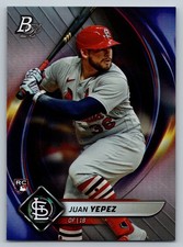 2022 Bowman Platinum #74 Juan Yepez Cardinals Rookie RC Baseball Card 