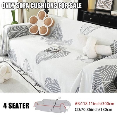 Leaf sofa cover is suitable for multiple seats and is a woolen furniture protect
