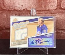 2005-06 SPx Butch Goring Flashback Fabrics Auto Jersey Islanders