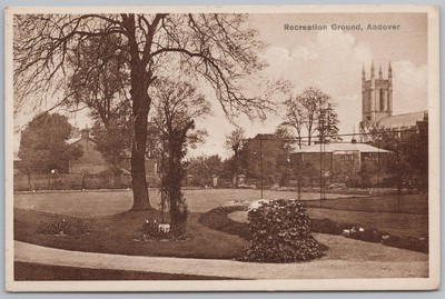 Andover Hampshire Erholungsgebiet Postkarte