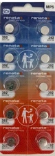 10 Renata Batteries 392 SR41W SR41 V392 D392 Watch Battery 
