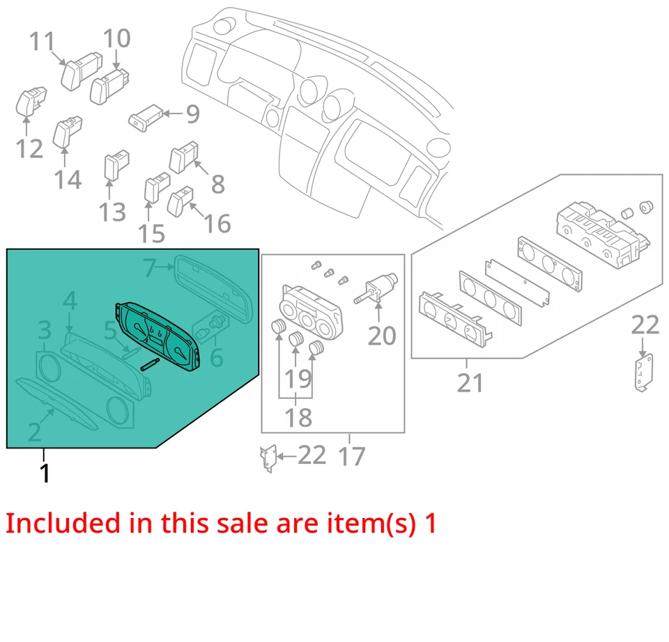Speedometer Cluster MPH Fits 07-08 TIBURON 30050700 - Image 3 of 4