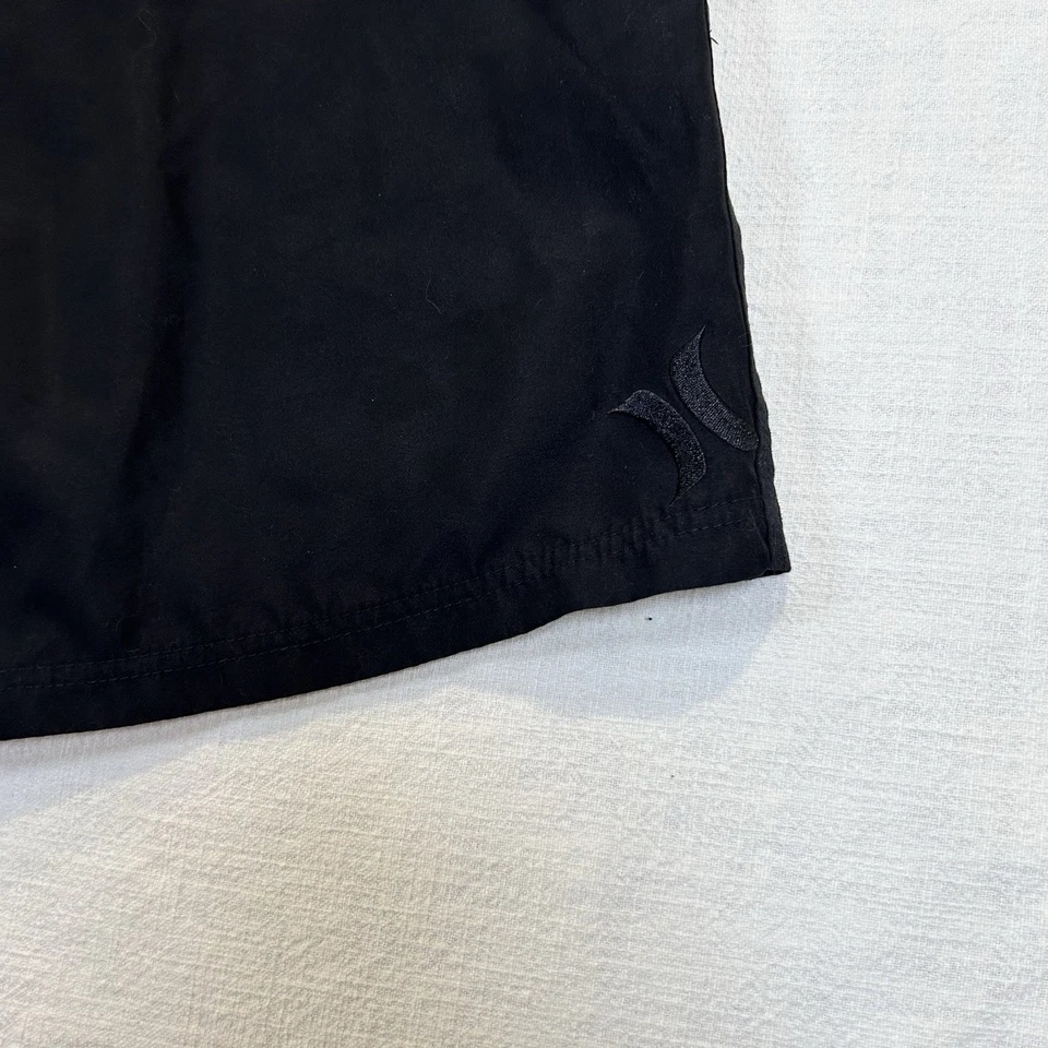 Baúl de baño Hurley One and Only para hombre negro cargo frente plano talla 38 Foto 2 de 4