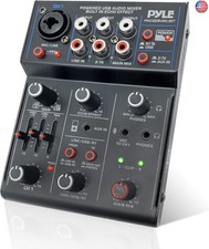 Pyle Professional Wireless DJ Audio Mixer- 3-...