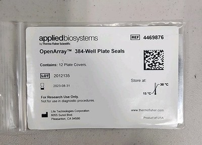 Applied Biosystems  OpenArray 384-Well Seals 4469876 EXPIRED