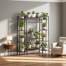 Plant Stand Indoor with Grow Lights Large Plant Shelf Plant Cabinet Hanging Plan