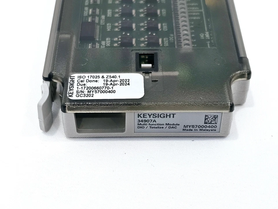 Keysight 34907A Multifunction Module DIO/Totalize/DAC For 34970A - Image 3 of 4