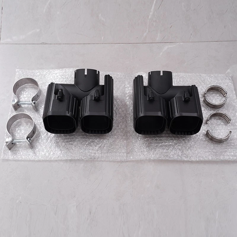 Tubos de punta de silenciador de escape trasero para Land Rover Defender 90 110 130 2020-2024 Foto 4 de 4