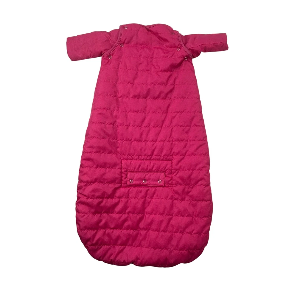 Saco de dormir nido para dormir bebé deedee rosa talla M 6-18 meses 16-26 libras invierno Foto 3 de 4