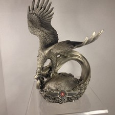 Harley Davidson "Thunder in the Sky" Solid Pewter Eagle 1999 Franklin Mint