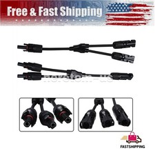 Solar Panel Y Branch Cable Connection Waterproof Adapter Connector Extension US