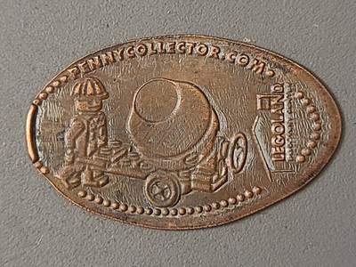 Vintage Legoland Discovery Center Elongated Smashed Pressed Penny - Cement Mixer