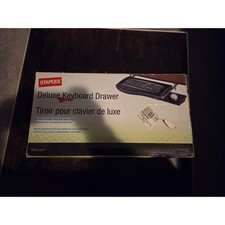 Staples Keyboard Drawer Built-In Mouse Pad Black 30in x 31 cm 76cm x 31 cm