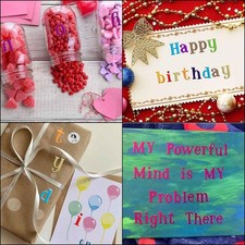 10 Sheets Letter Stickers Colorful Glitter Self Adhesive Alphabet Sticker Shi...