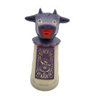 Vtg Whirley Industries Purple Moo Cow Creamer Floral Front Warren Pennsylvania