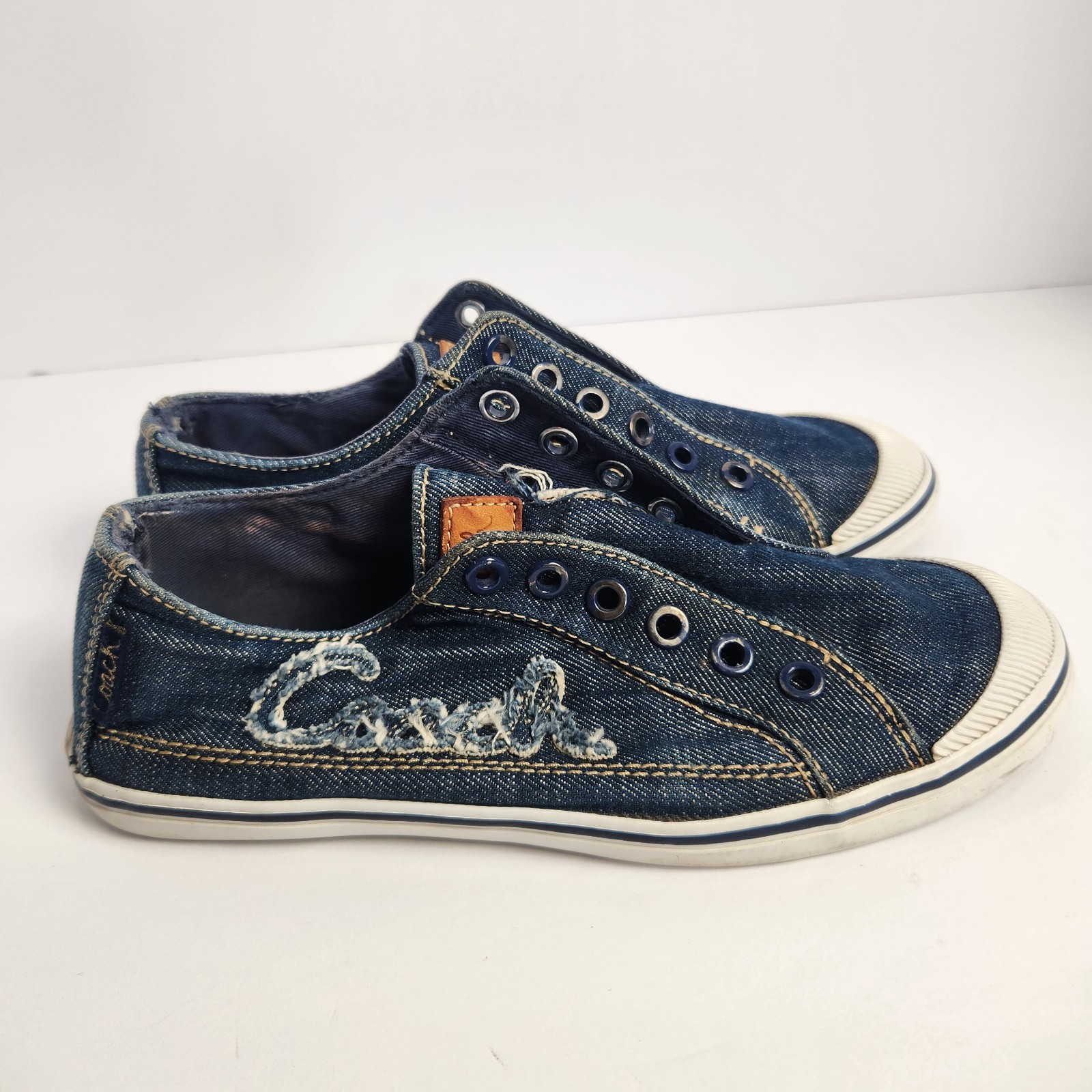 Coach Women's Denim Flat Sneakers Size 6B thumbnail 4