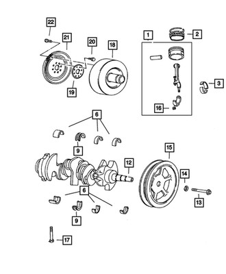 Genuine Mopar Flat Washer Mounting 6504776