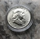 1949-D SILVER FRANKLIN HALF DOLLAR.  CHOICE BU CONDITION !!!!