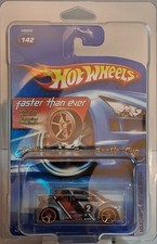 Hot Wheels Volkswagen New Beetle Cup Silver 2005 #142 with Protector Brand New