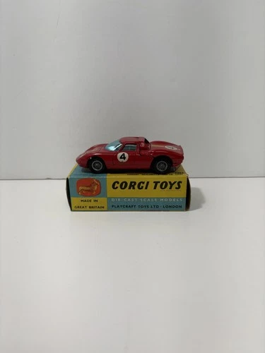 Corgi Ferrari Belinetta 250 Le Mans Red - Diecast Vintage Toy Car ORIGINAL BOX