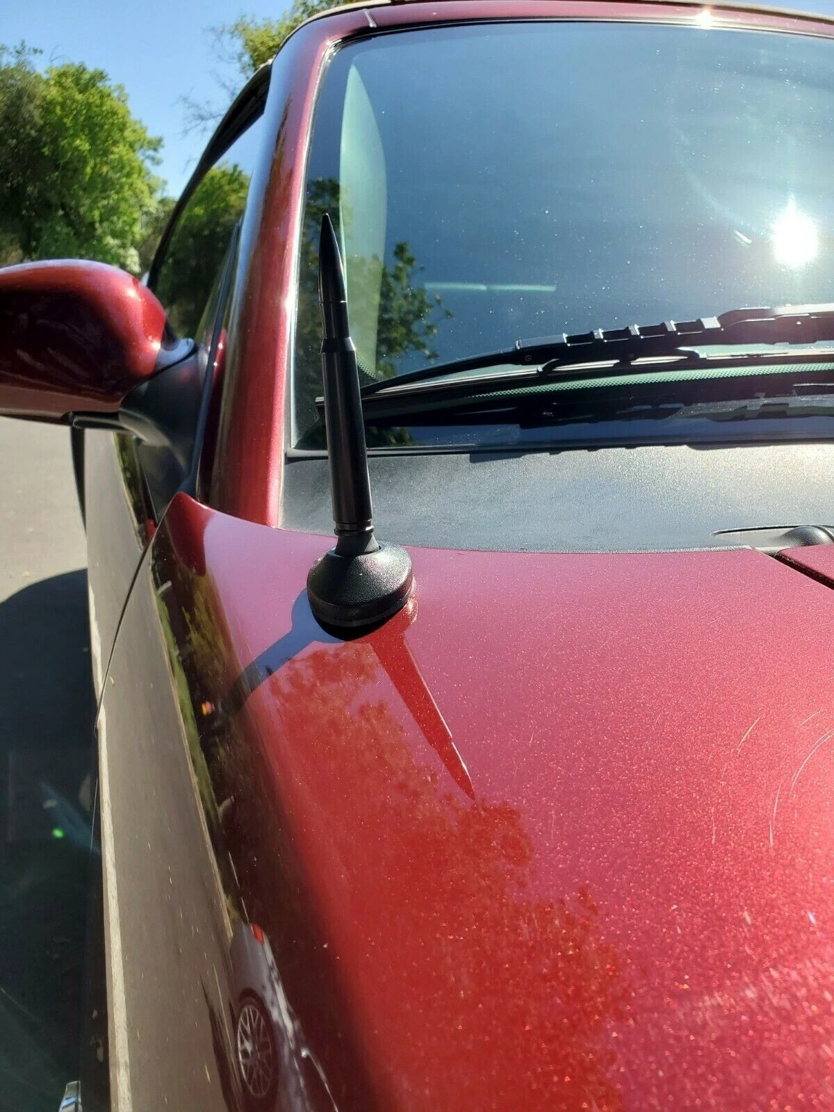 4.25 inch Black Antenna Aluminium Mast Radio AM/FM for Ford Mustang 1979-2009