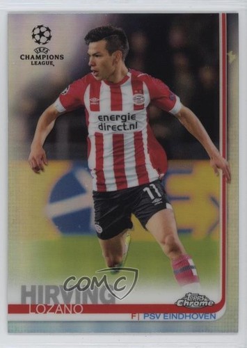 2018 Topps Chrome UEFA Champions League Refractor Hirving Lozano Rookie RC 0ht6
