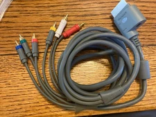 Microsoft Xbox 360 HD TV Component AV Cable Composite Audio/Video Cord Untested