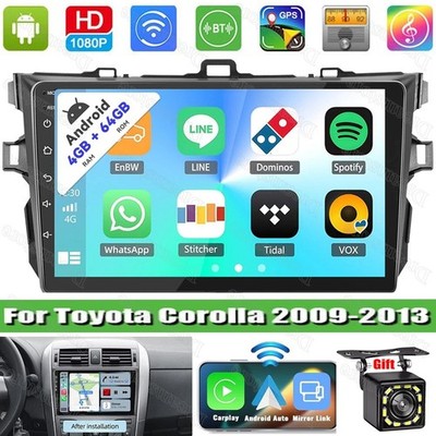 Car Stereo Radio For Toyota Corolla 2006-2012 Android 15 GPS WIFI BT FM 4+64G