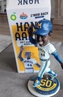 2021 Hank Aaron Milwaukee Brewers 50th Anniversary Sga Bobble Head Never Display