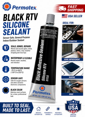 Permatex Ultra Copper 3oz Maximum Temperature RTV Silicone Gasket Maker 81878