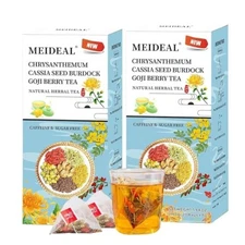 Chrysanthemum Cassia Seed & Burdock Goji Berry Tea, Liver Cleanse & Detox Herbal